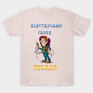 Electritian Humour T-Shirt